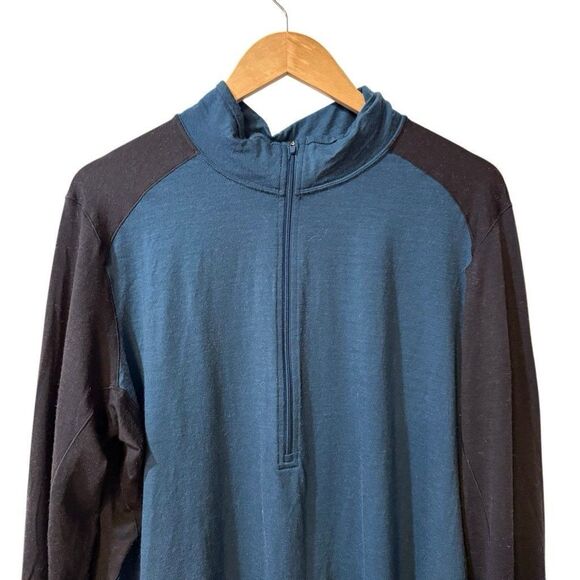 REI Men's Merino Wool Long-Sleeve Half-Zip Base Layer Top XL - Picture 3 of 9